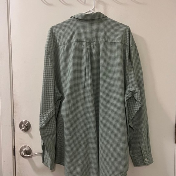 Abercrombie & Fitch Mens Green Gingham Checkered LS Button Down Shirt Sz XL - Picture 6 of 11